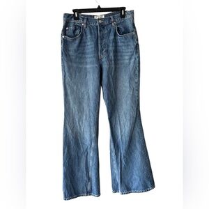 We The Free Women's Blue Denim Light Wash Boot Cut Jeans